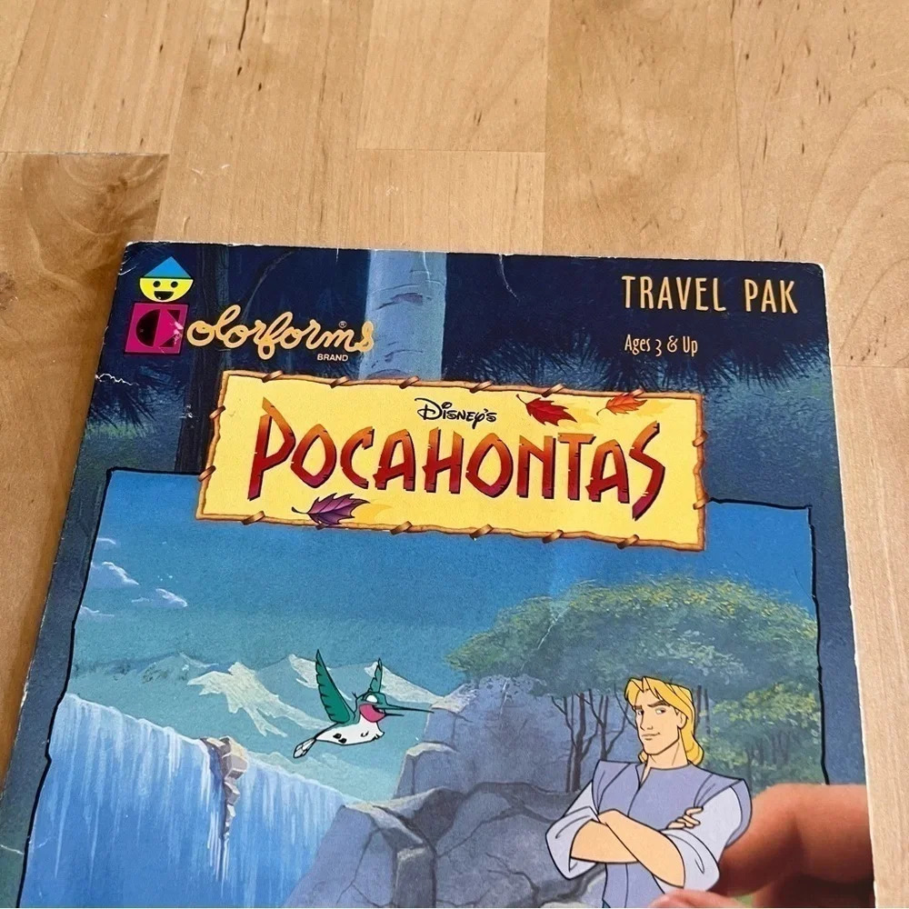 Vintage 90’s Disney Pocahontas Colorforms Play Set #379 River John Smith - Picture 3 of 7